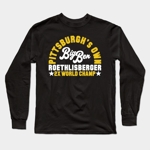 Pittsburgh's Own Big Ben Long Sleeve T-Shirt by Carl Cordes